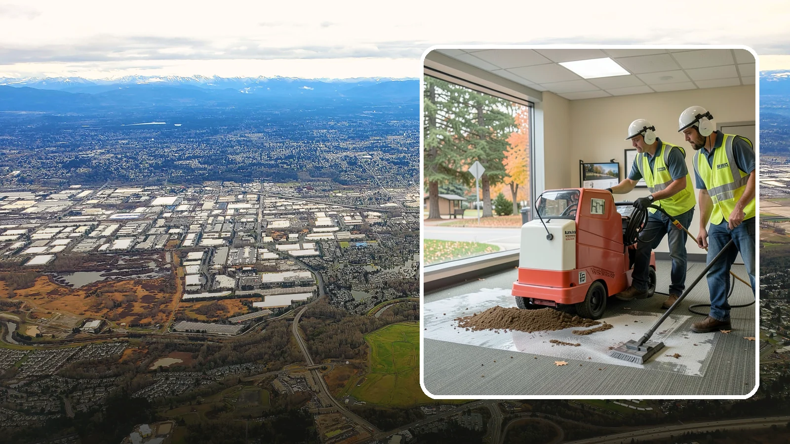 Carpet Cleaning in Kent, King County, WA - Commercial hot-water extraction lifts embedded soil and Pacific Northwest moisture from carpeted public spaces.