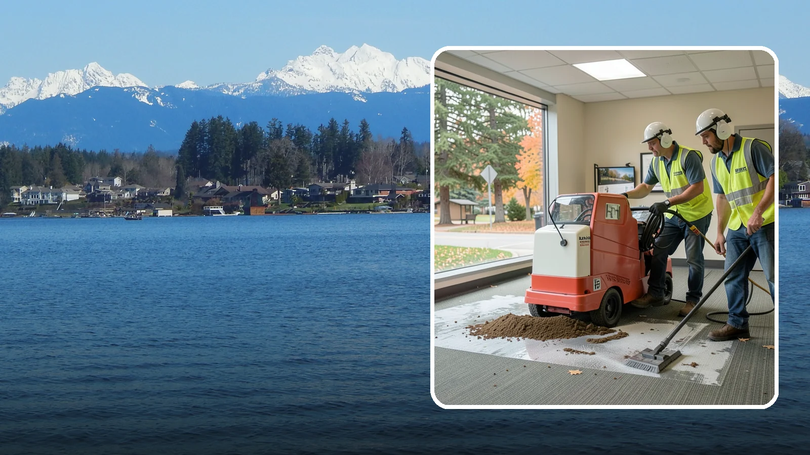 Carpet Cleaning in Lake Stevens, Snohomish County, WA - Commercial hot-water extraction lifts embedded soil and Pacific Northwest moisture from carpeted public spaces.