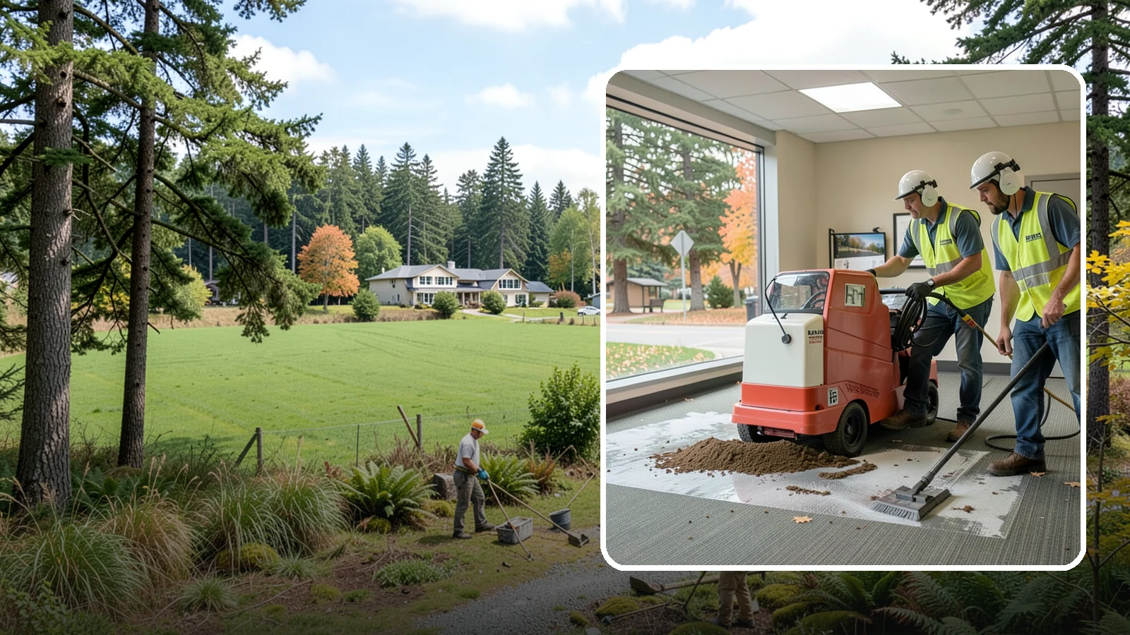 Carpet Cleaning in Lyman, Skagit County, WA - Commercial hot-water extraction lifts embedded soil and Pacific Northwest moisture from carpeted public spaces.