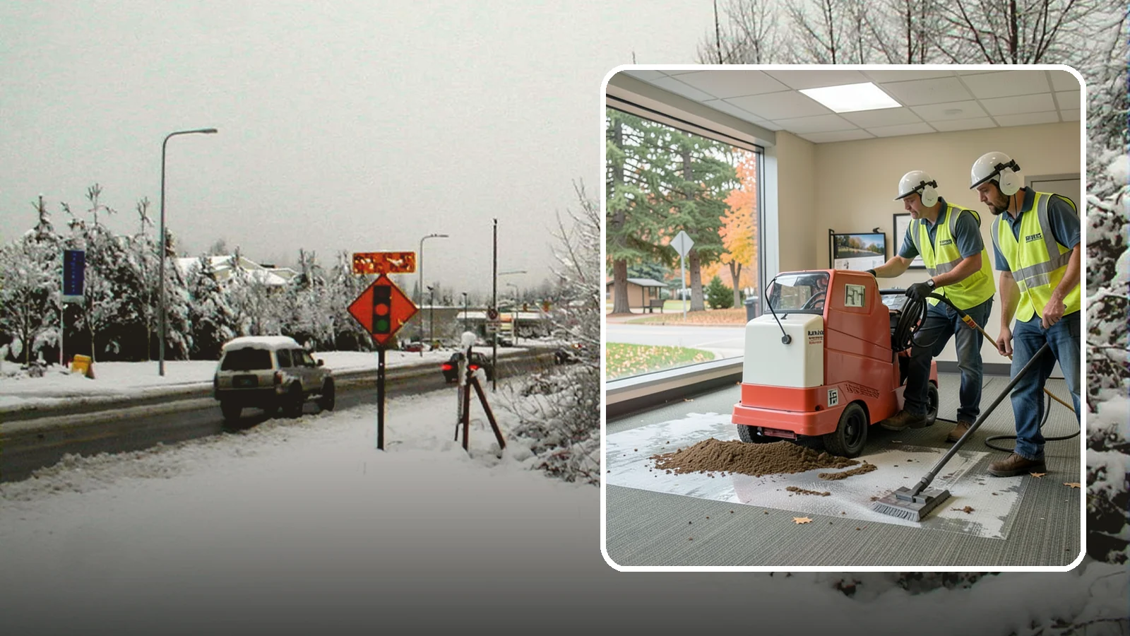 Carpet Cleaning in Newcastle, King County, WA - Commercial hot-water extraction lifts embedded soil and Pacific Northwest moisture from carpeted public spaces.