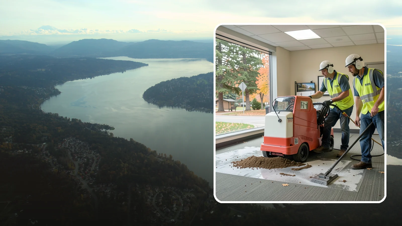 Carpet Cleaning in Sammamish, King County, WA - Commercial hot-water extraction lifts embedded soil and Pacific Northwest moisture from carpeted public spaces.