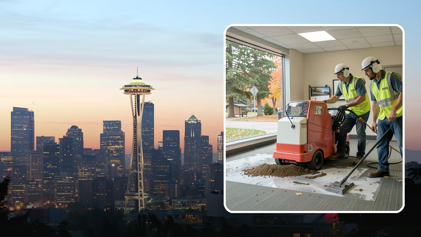 Carpet Cleaning in Seattle, King County, WA - Commercial hot-water extraction lifts embedded soil and Pacific Northwest moisture from carpeted public spaces.