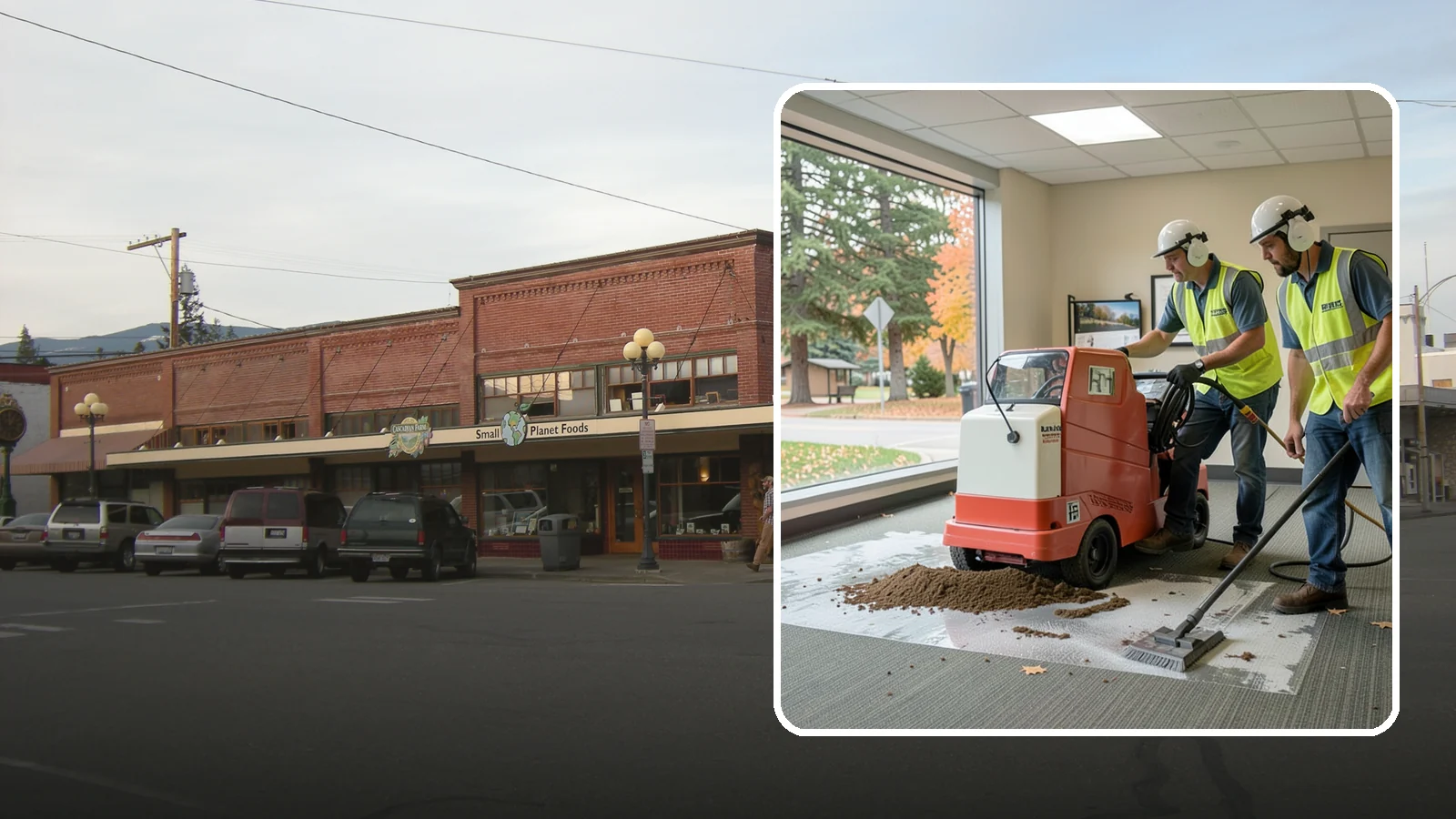Carpet Cleaning in Sedro-Woolley, Skagit County, WA - Commercial hot-water extraction lifts embedded soil and Pacific Northwest moisture from carpeted public spaces.