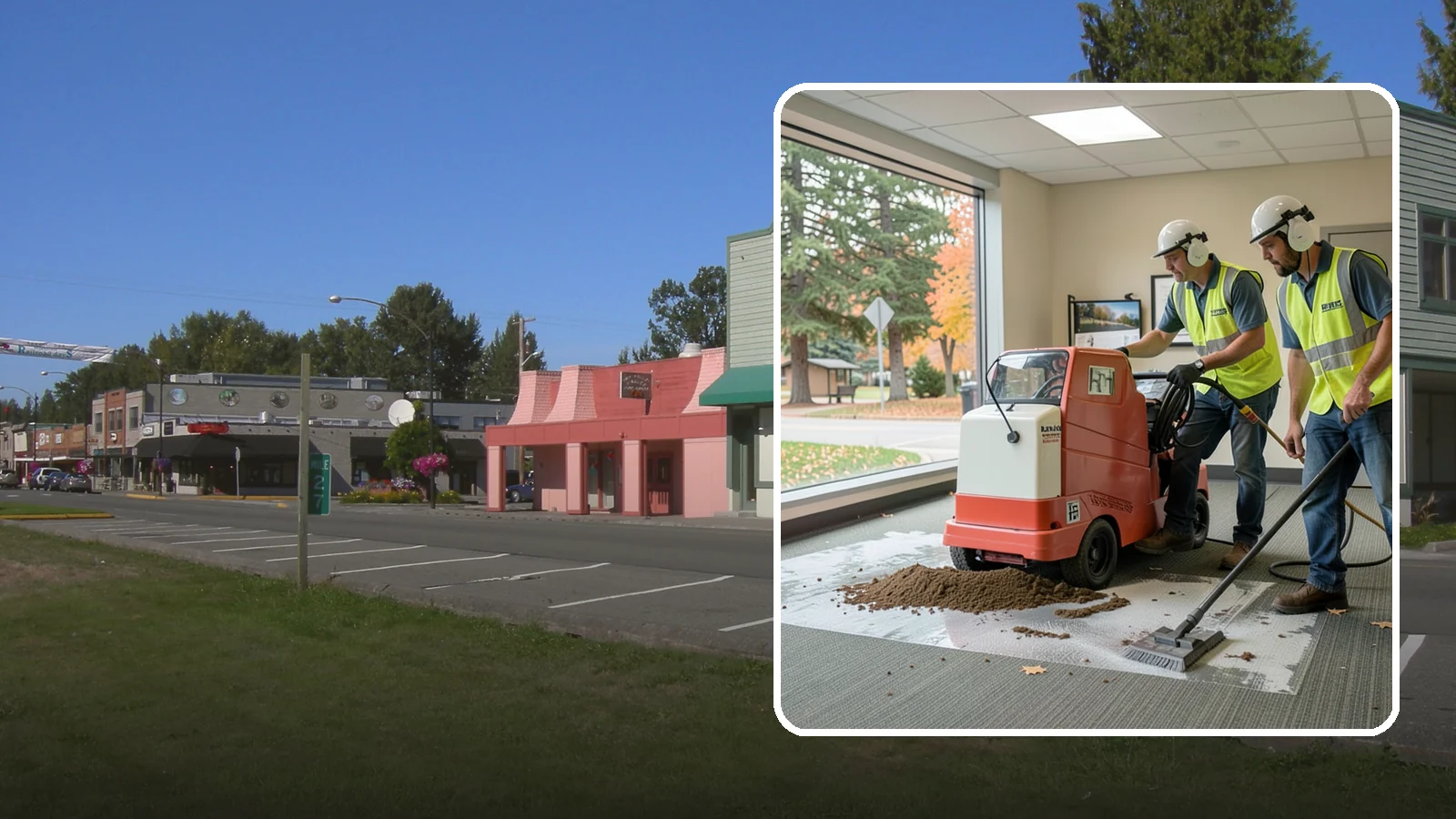 Carpet Cleaning in Snoqualmie, King County, WA - Commercial hot-water extraction lifts embedded soil and Pacific Northwest moisture from carpeted public spaces.