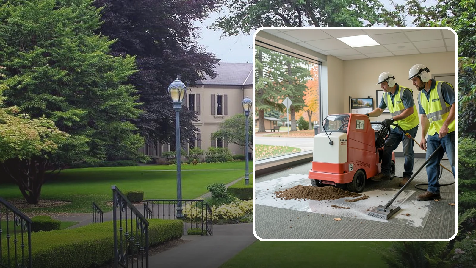 Carpet Cleaning in Woodinville, King County, WA - Commercial hot-water extraction lifts embedded soil and Pacific Northwest moisture from carpeted public spaces.