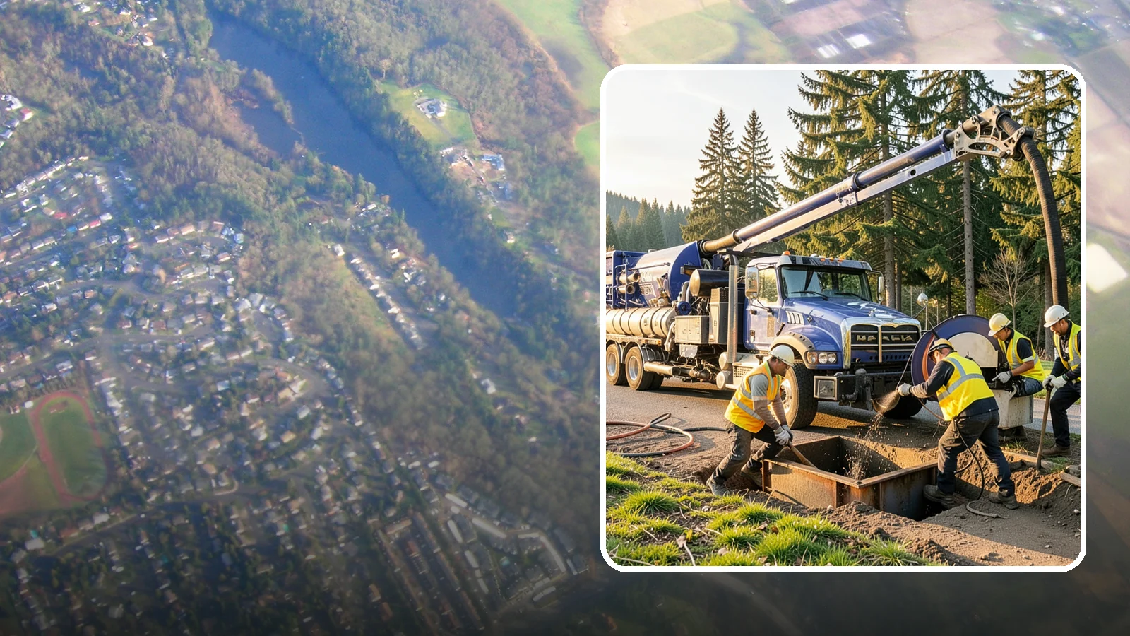 Catch Basin Cleaning in Algona, King County, WA - Catch basin cleaning and sump cleanout that restores storm system capacity and meets NPDES maintenance standards.