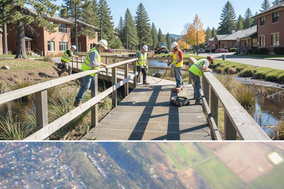 Catch Basin Cleaning in Algona, King County, WA - Catch basin cleaning is prioritized in late summer and early fall to ensure full storm capacity before the heavy Western...