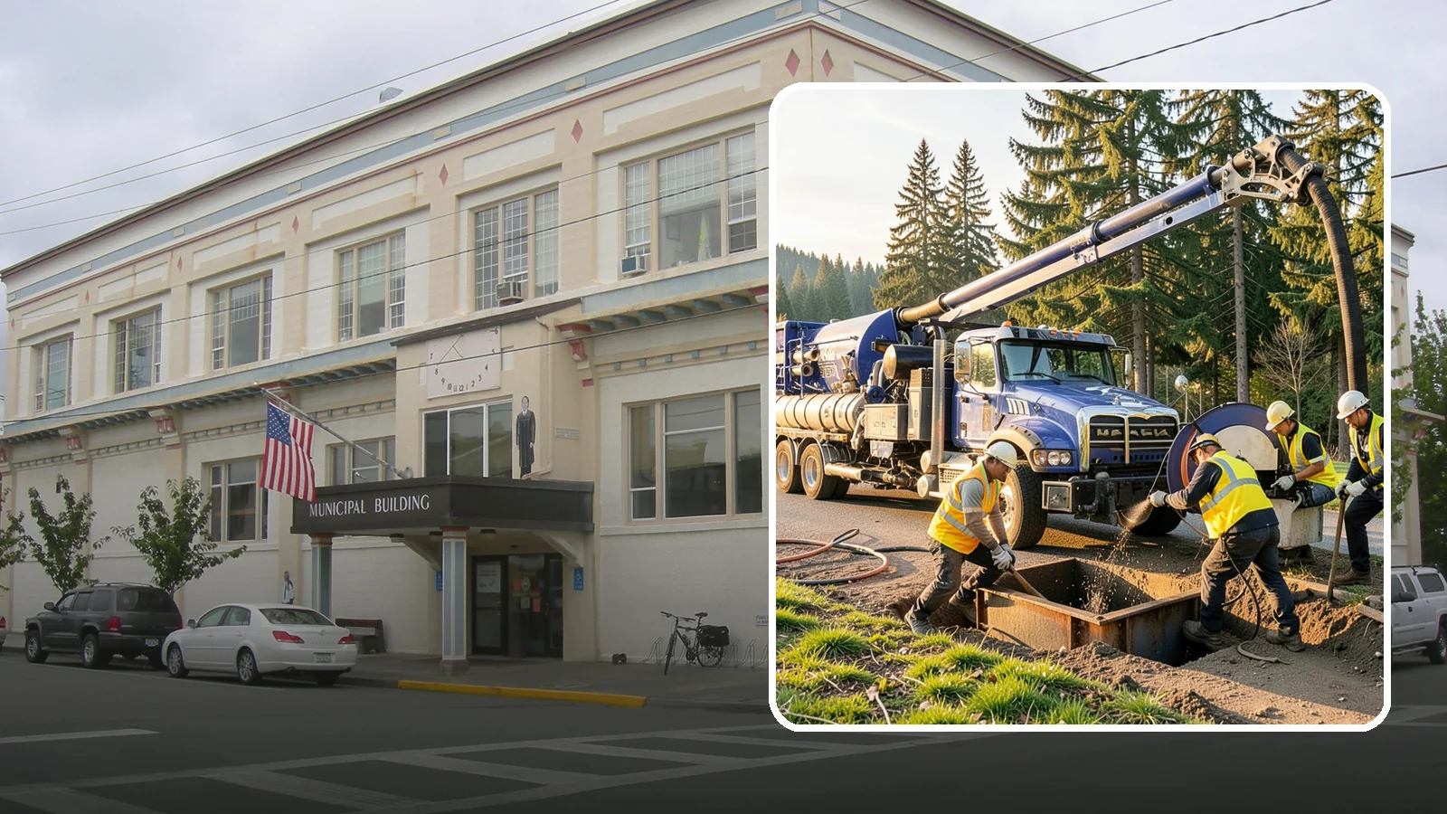 Catch Basin Cleaning in Anacortes, Skagit County, WA - Catch basin cleaning and sump cleanout that restores storm system capacity and meets NPDES maintenance standards.