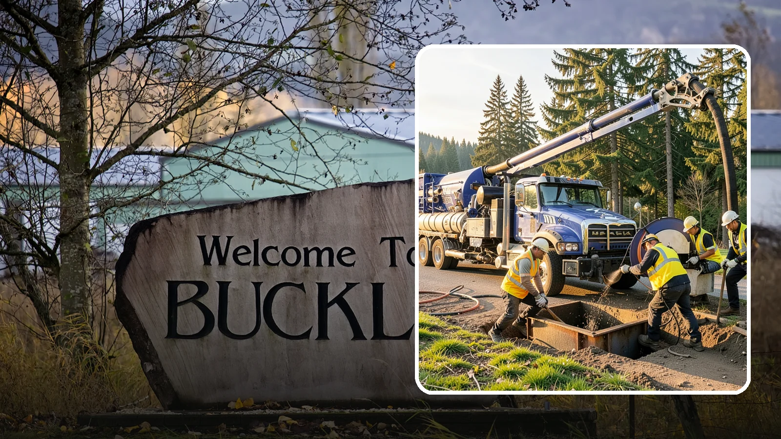 Catch Basin Cleaning in Buckley, Pierce County, WA - Catch basin cleaning and sump cleanout that restores storm system capacity and meets NPDES maintenance standards.
