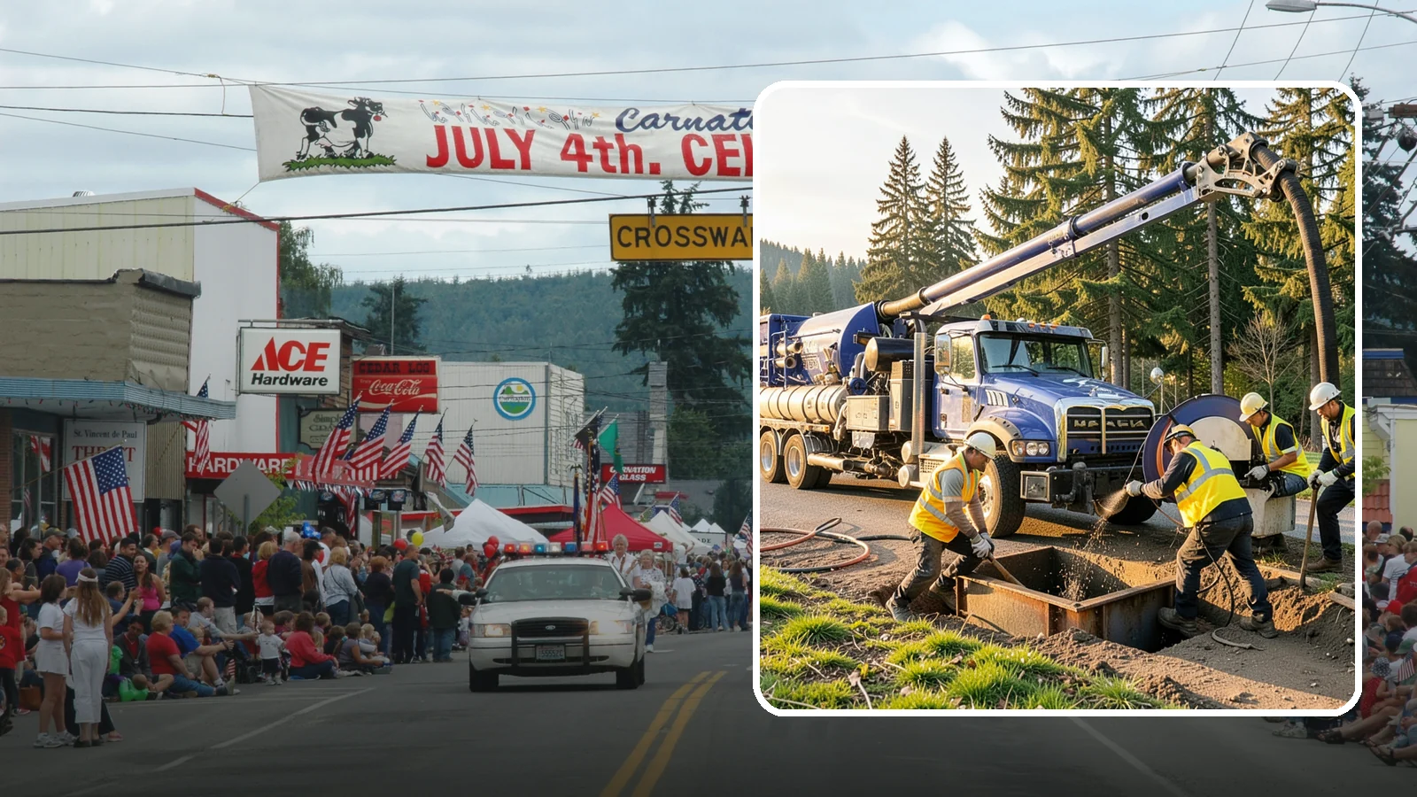 Catch Basin Cleaning in Carnation, King County, WA - Catch basin cleaning and sump cleanout that restores storm system capacity and meets NPDES maintenance standards.