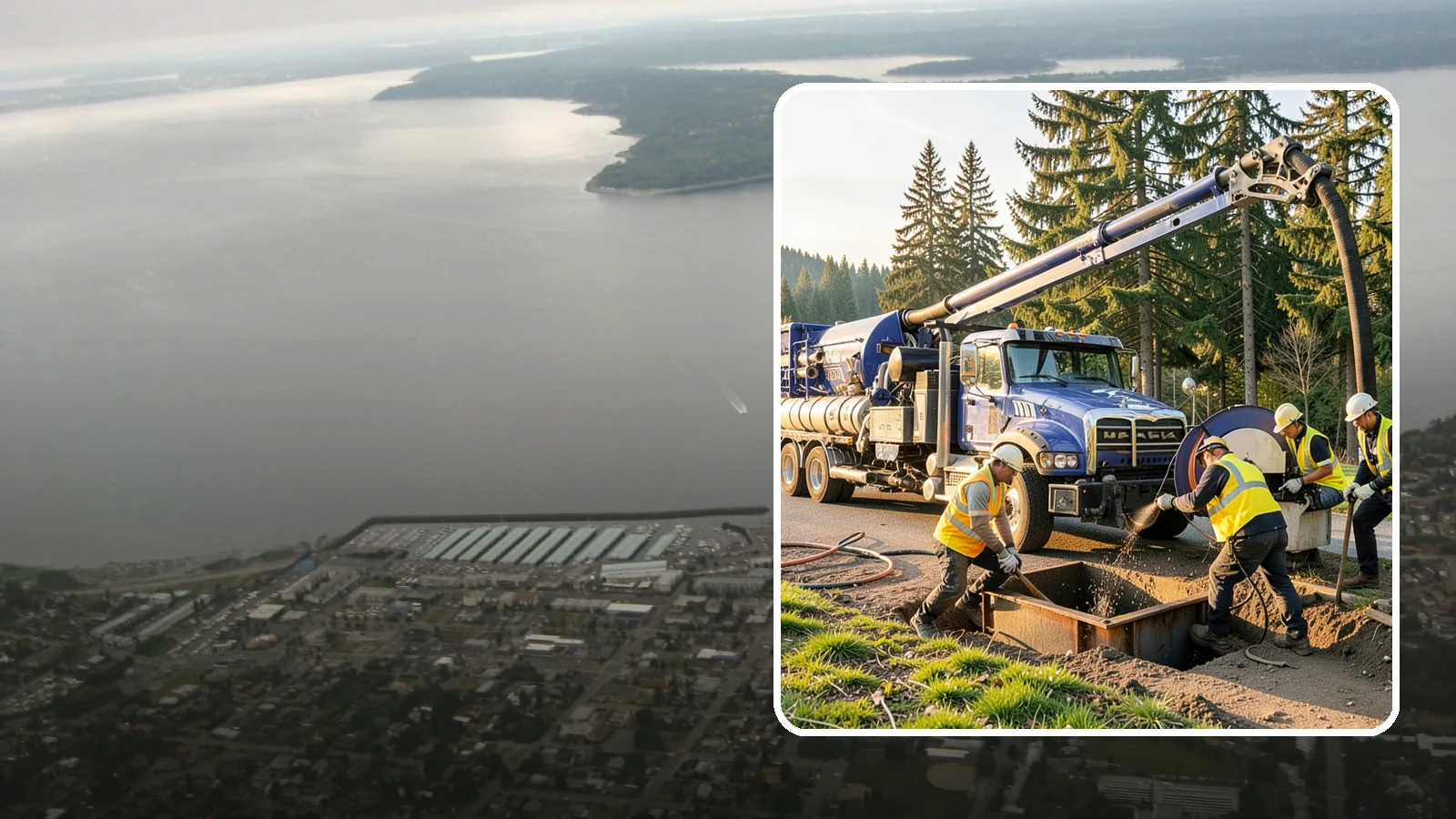 Catch Basin Cleaning in Des Moines, King County, WA - Catch basin cleaning and sump cleanout that restores storm system capacity and meets NPDES maintenance standards.