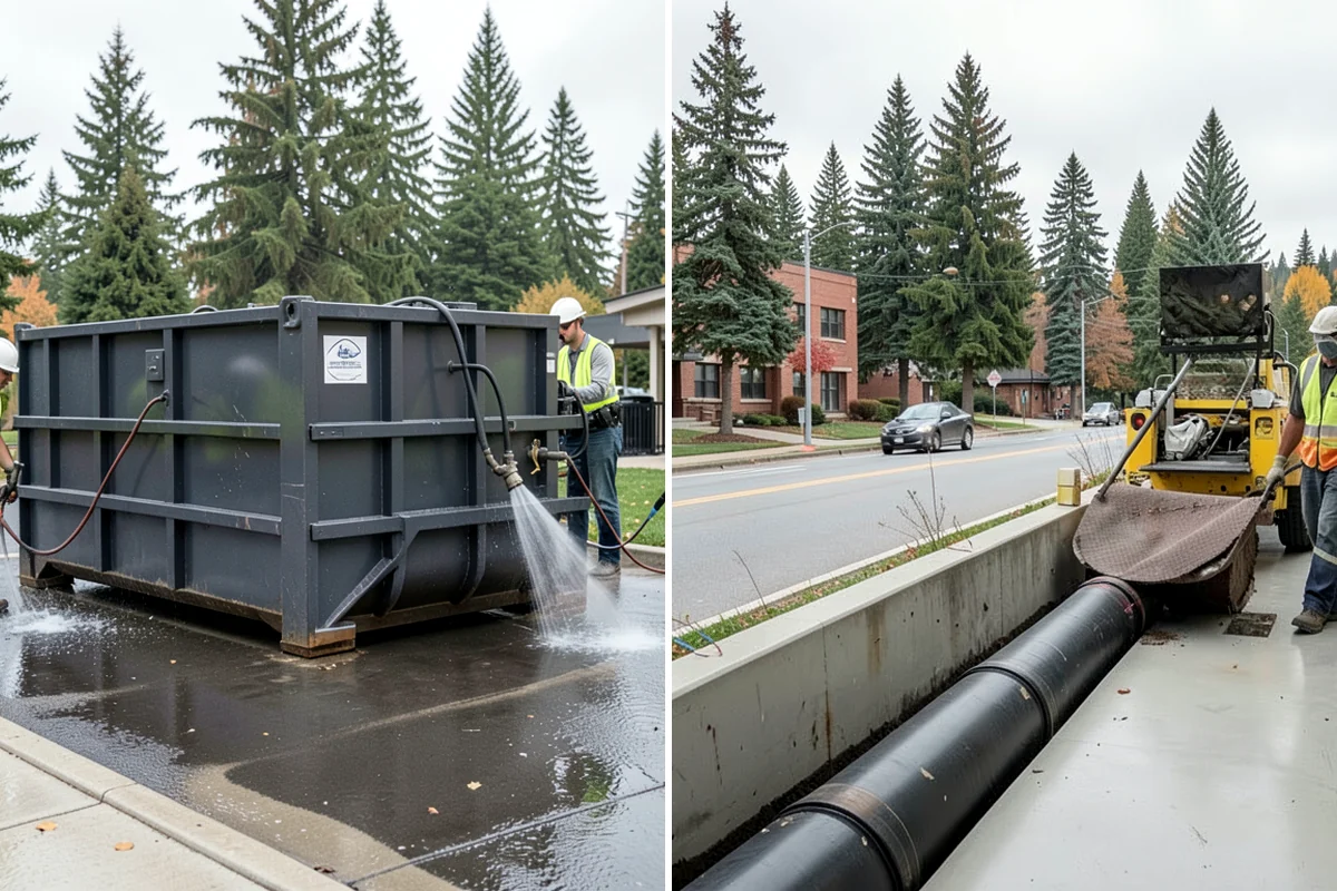 Catch Basin Cleaning in Everett, Snohomish County, WA - Inventory structures and measure sump sediment against permit thresholds