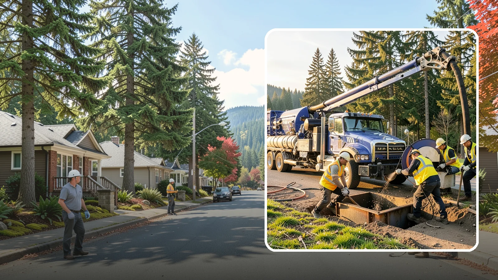Catch Basin Cleaning in Hunts Point, King County, WA - Catch basin cleaning and sump cleanout that restores storm system capacity and meets NPDES maintenance standards.