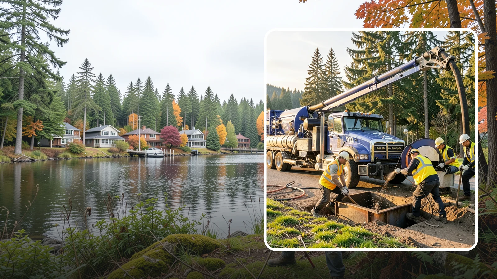 Catch Basin Cleaning in La Conner, Skagit County, WA - Catch basin cleaning and sump cleanout that restores storm system capacity and meets NPDES maintenance standards.