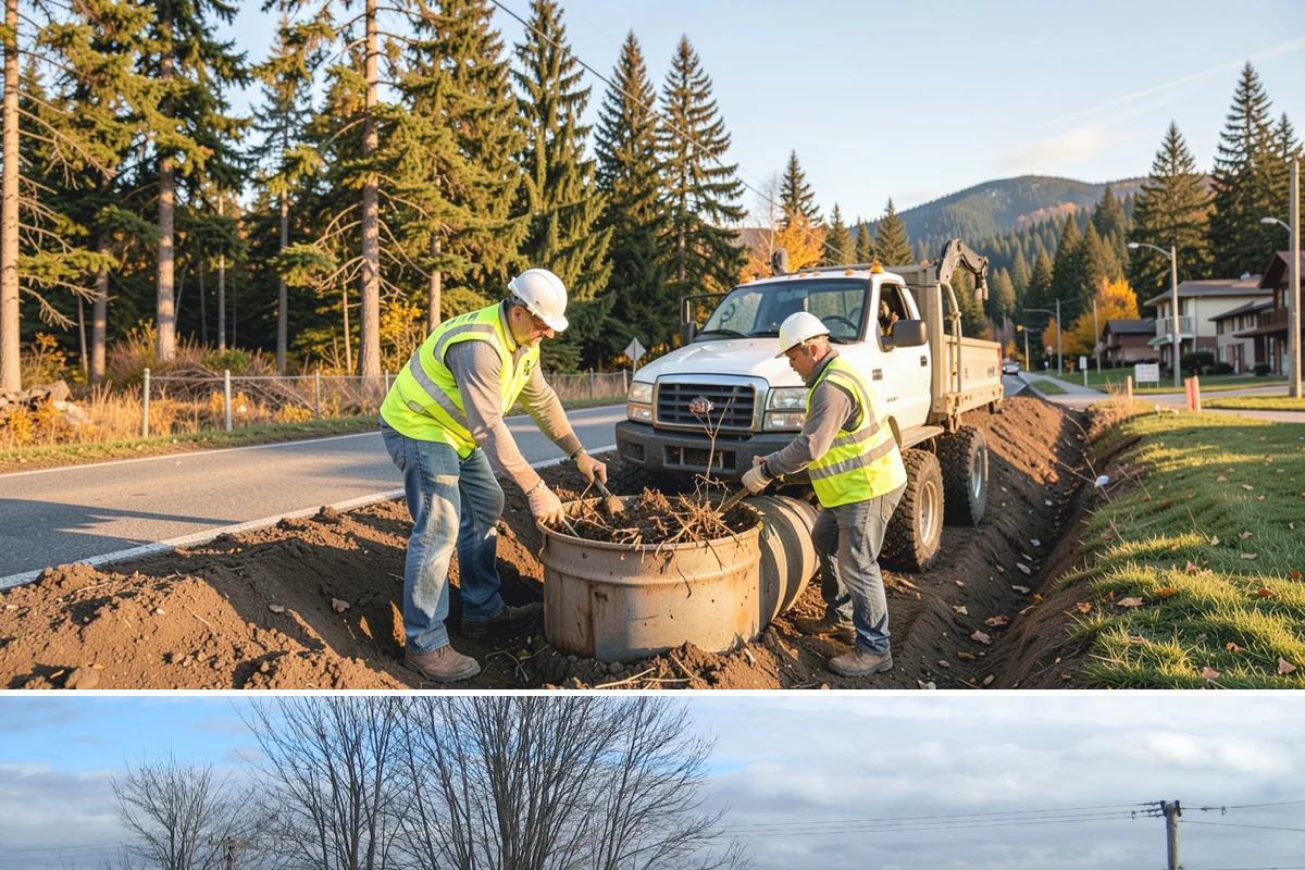Catch Basin Cleaning in Langley, Island County, WA - Catch basin cleaning is prioritized in late summer and early fall to ensure full storm capacity before the heavy Western...