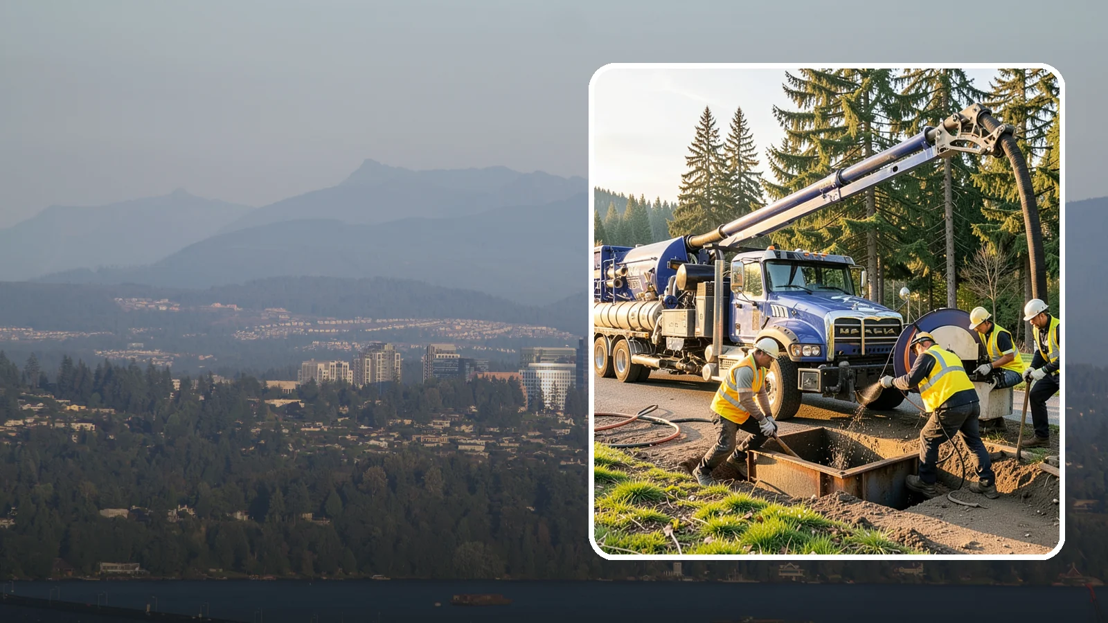 Catch Basin Cleaning in Medina, King County, WA - Catch basin cleaning and sump cleanout that restores storm system capacity and meets NPDES maintenance standards.