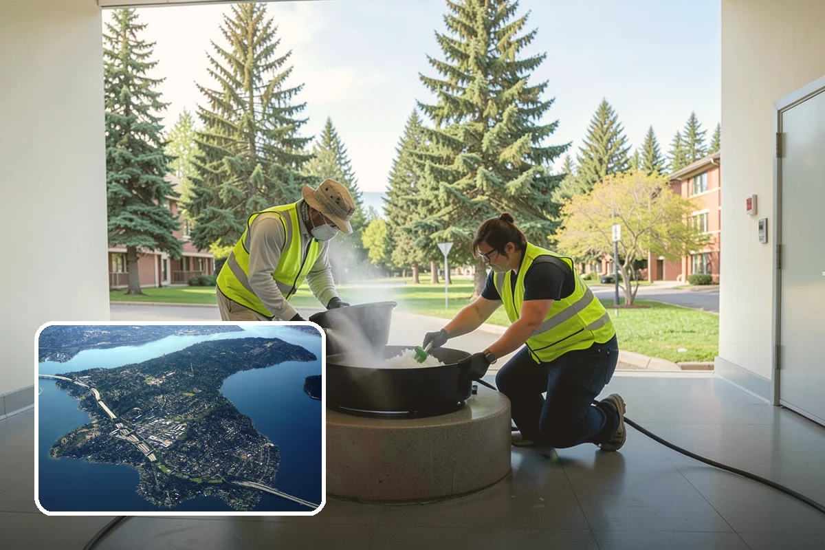 Catch Basin Cleaning in Mercer Island, King County, WA - Restores full sump and inlet capacity to prevent surface flooding