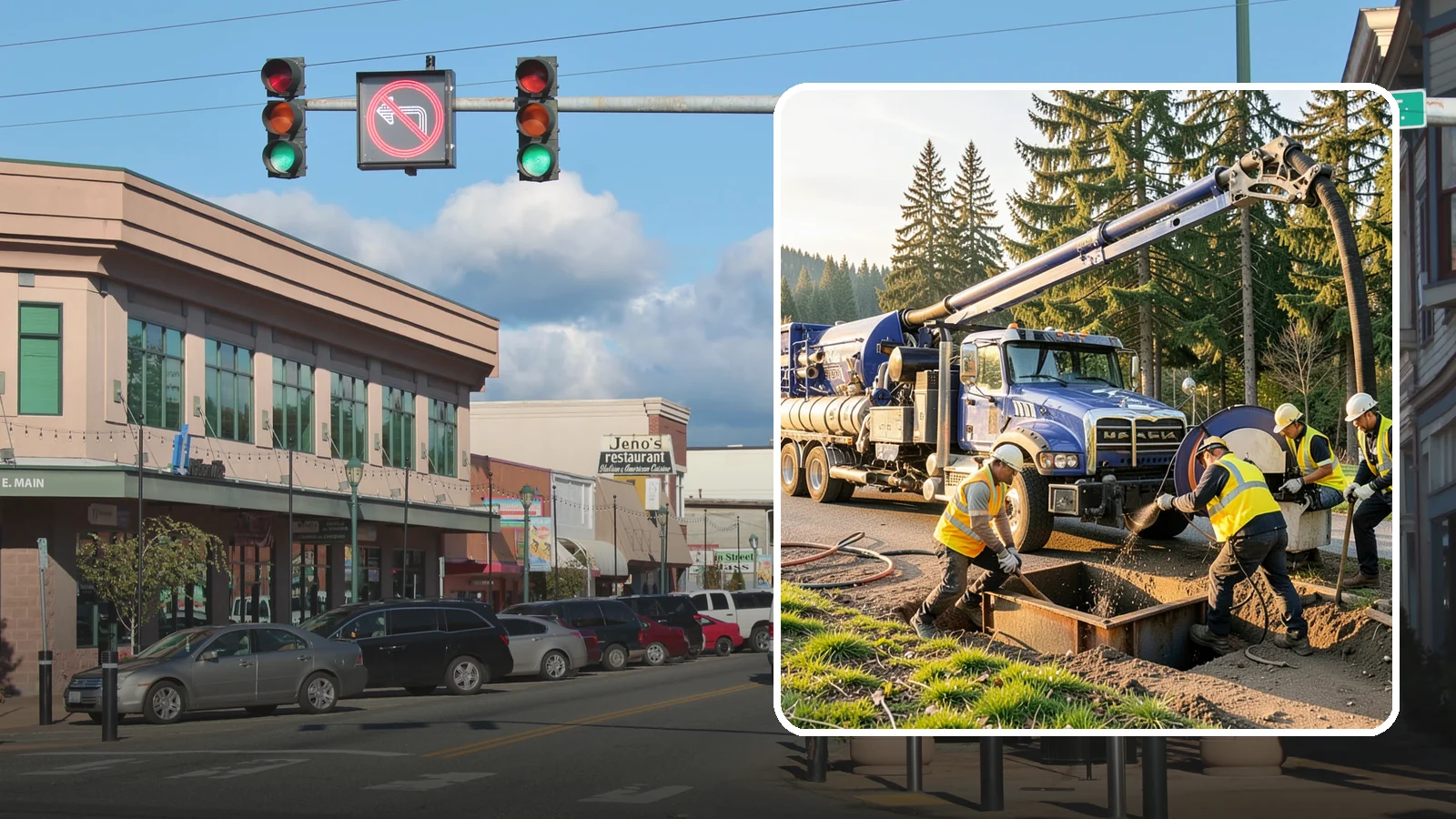 Catch Basin Cleaning in Monroe, Snohomish County, WA - Catch basin cleaning and sump cleanout that restores storm system capacity and meets NPDES maintenance standards.