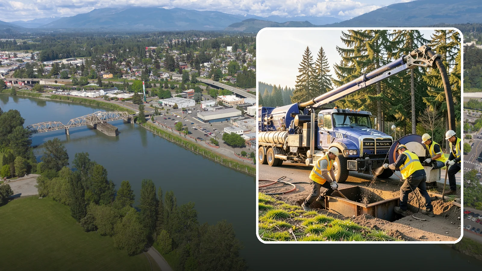 Catch Basin Cleaning in Mount Vernon, Skagit County, WA - Catch basin cleaning and sump cleanout that restores storm system capacity and meets NPDES maintenance standards.