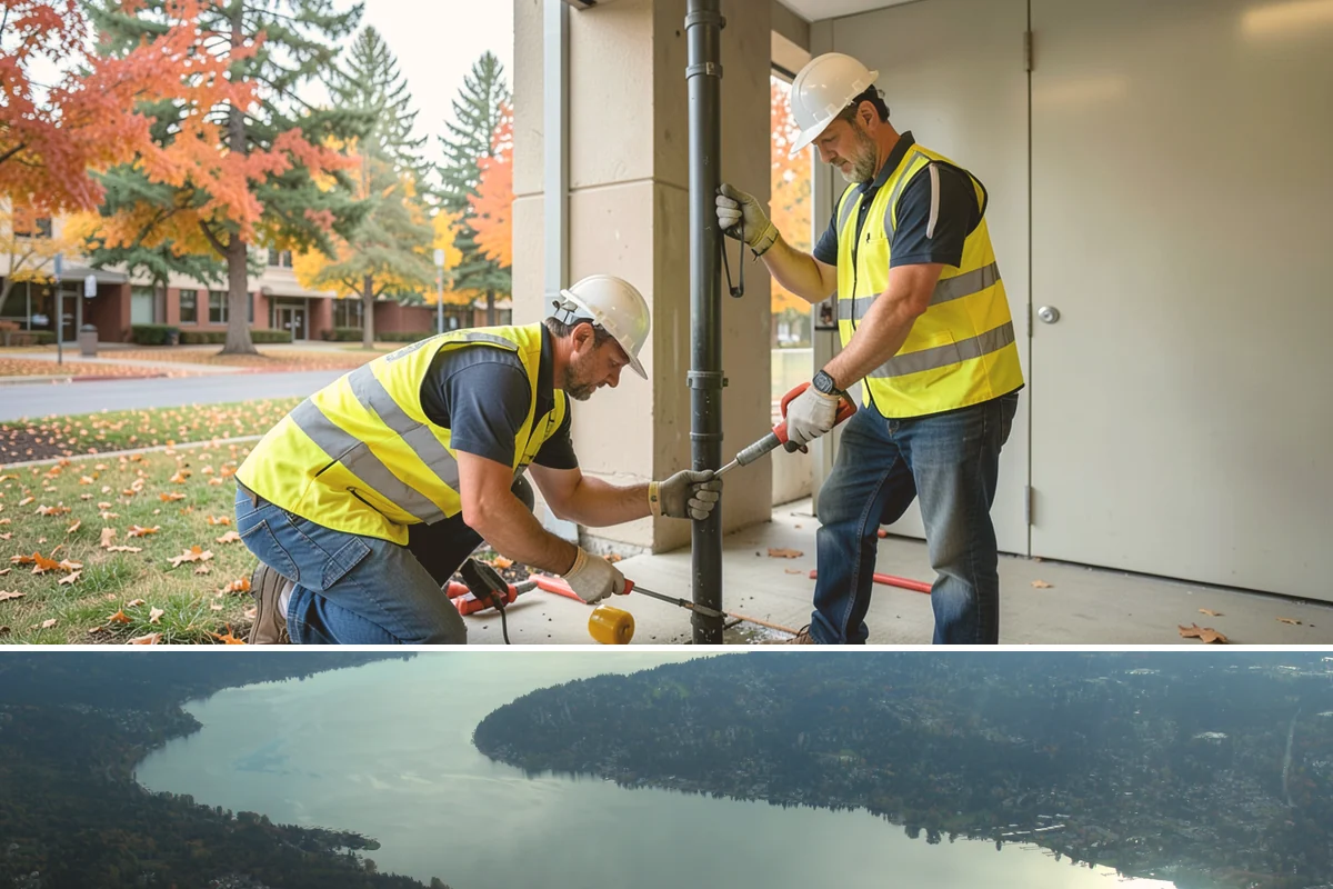 Catch Basin Cleaning in Sammamish, King County, WA - Catch basin cleaning is prioritized in late summer and early fall to ensure full storm capacity before the heavy Western...