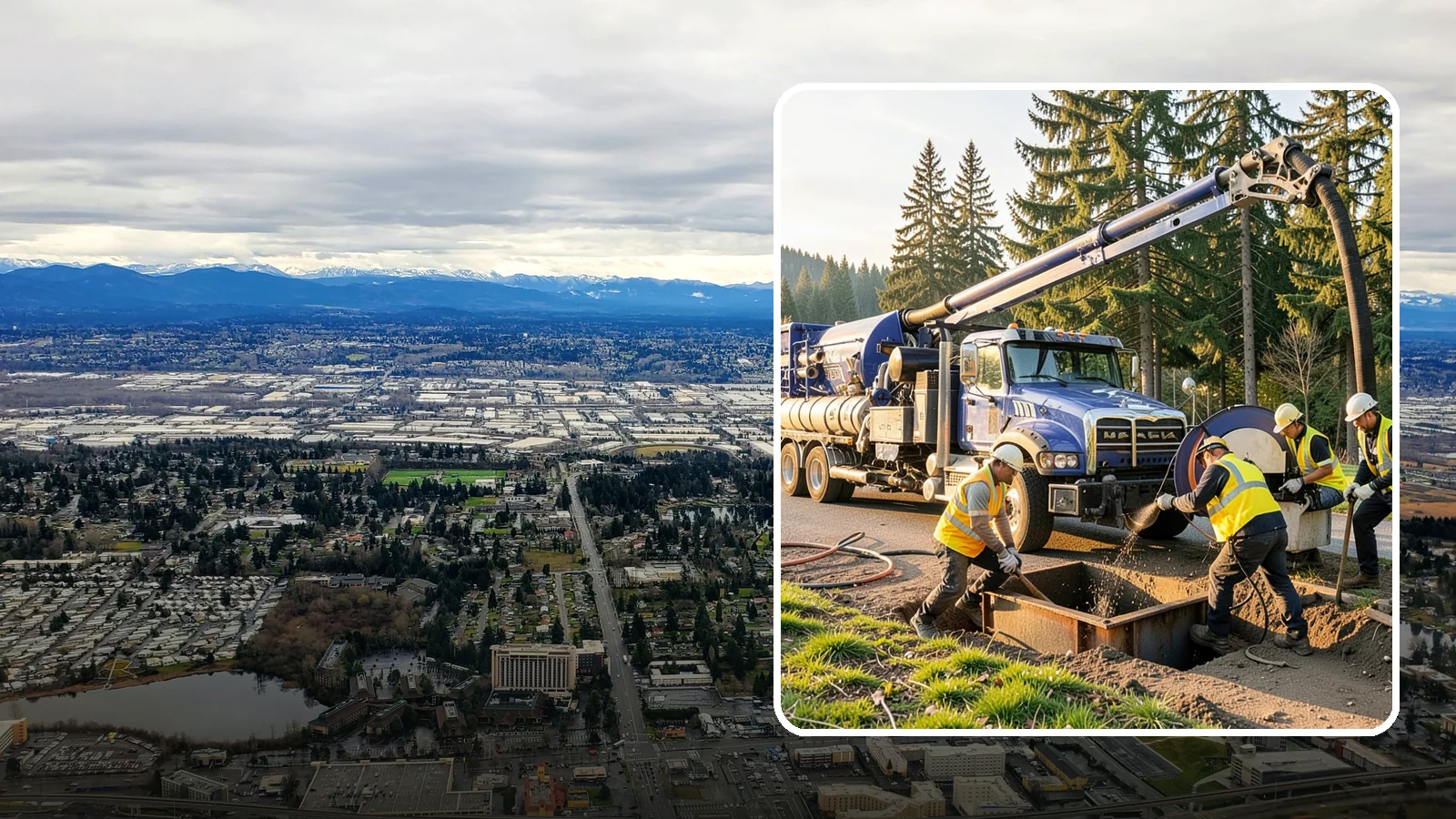 Catch Basin Cleaning in SeaTac, King County, WA - Catch basin cleaning and sump cleanout that restores storm system capacity and meets NPDES maintenance standards.
