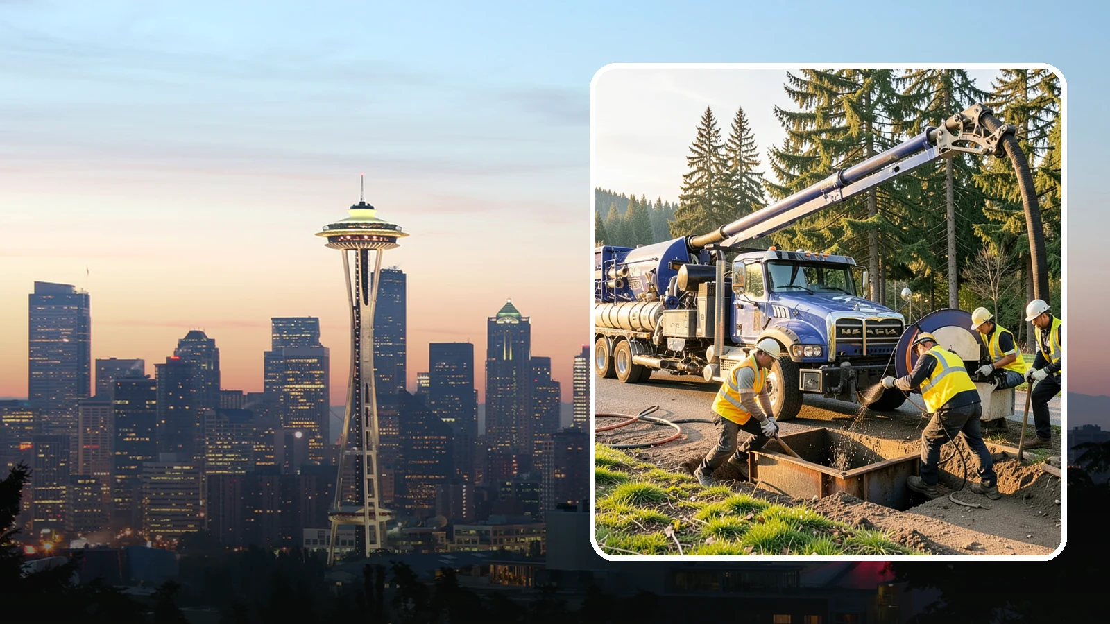 Catch Basin Cleaning in Seattle, King County, WA - Catch basin cleaning and sump cleanout that restores storm system capacity and meets NPDES maintenance standards.