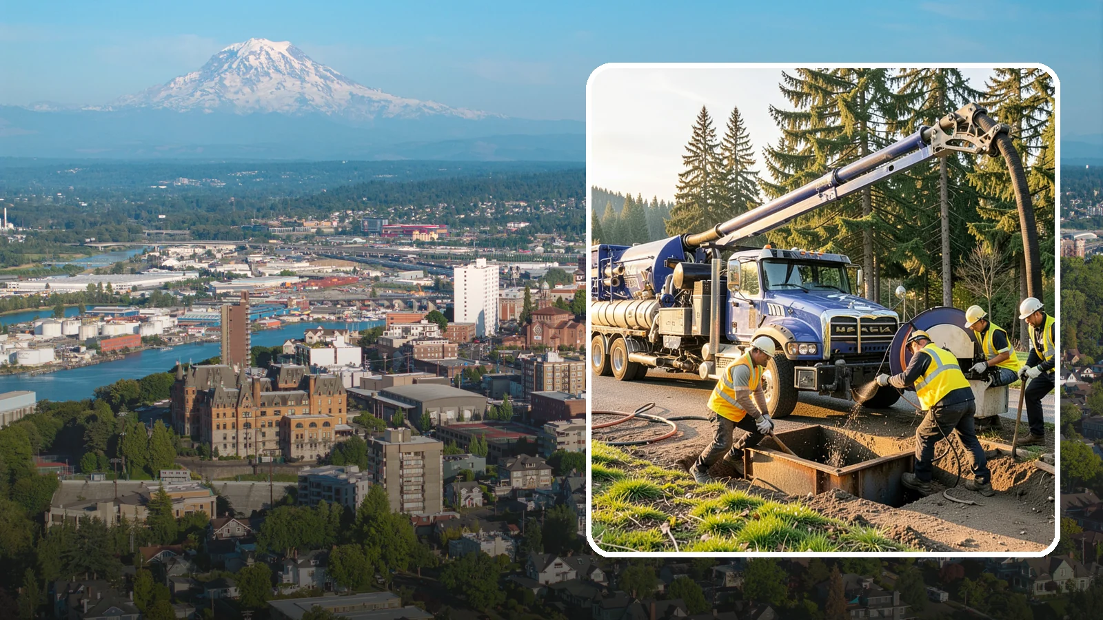 Catch Basin Cleaning in Tacoma, Pierce County, WA - Catch basin cleaning and sump cleanout that restores storm system capacity and meets NPDES maintenance standards.