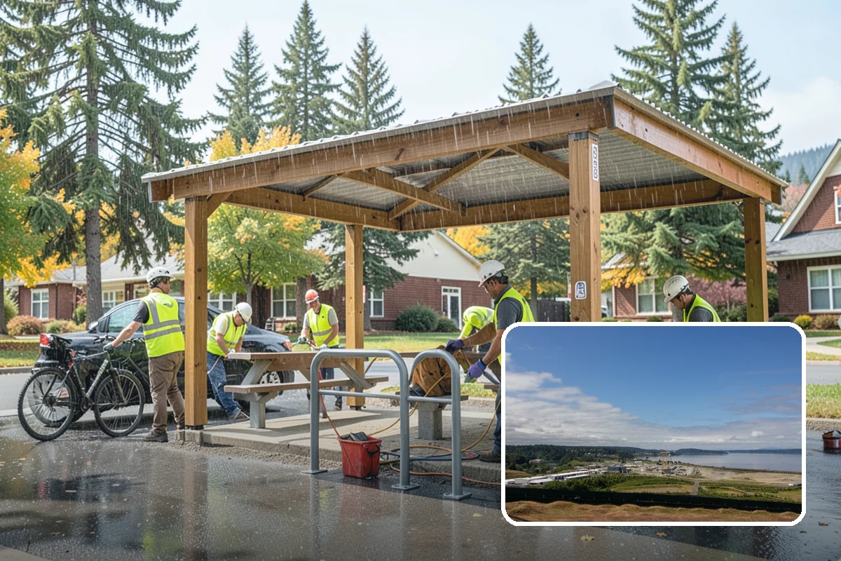 Catch Basin Cleaning in University Place, Pierce County, WA - Restores full sump and inlet capacity to prevent surface flooding