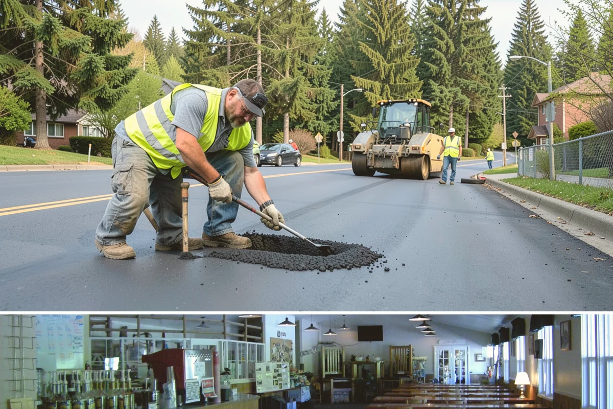 Catch Basin Maintenance in Black Diamond, King County, WA - Cleaning is prioritized in late summer and early fall to restore capacity before the region's heavy October-through-March rains.