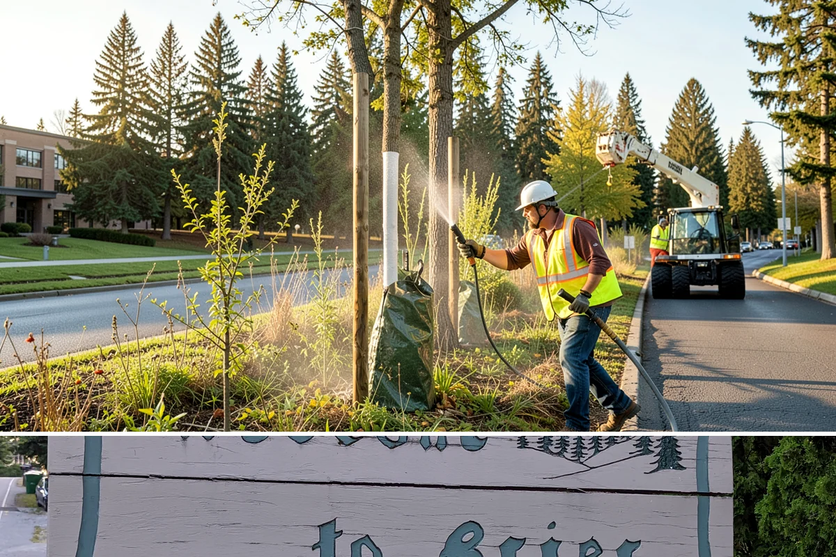 Catch Basin Maintenance in Brier, Snohomish County, WA - Cleaning is prioritized in late summer and early fall to restore capacity before the region's heavy October-through-March rains.