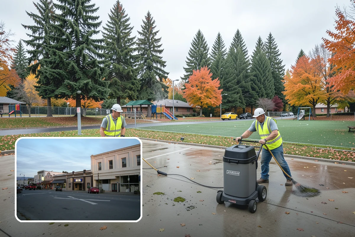 Catch Basin Maintenance in Burlington, Skagit County, WA - Restored inlet capacity that reduces localized flooding