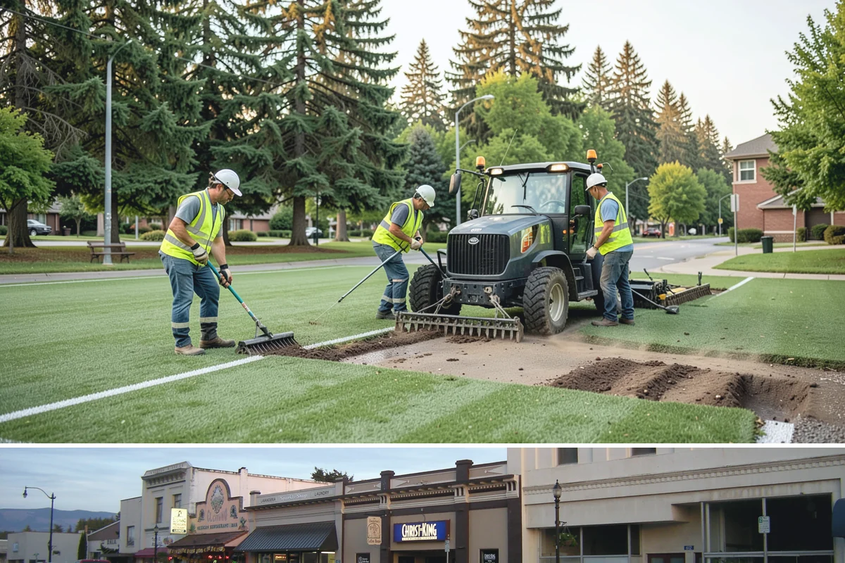 Catch Basin Maintenance in Burlington, Skagit County, WA - Cleaning is prioritized in late summer and early fall to restore capacity before the region's heavy October-through-March rains.