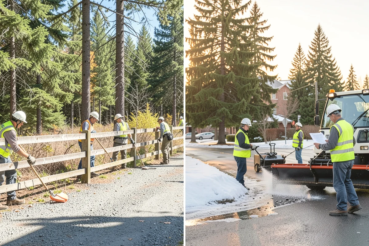 Catch Basin Maintenance in Carbonado, Pierce County, WA - Locate and inspect basins, recording sump depth and condition