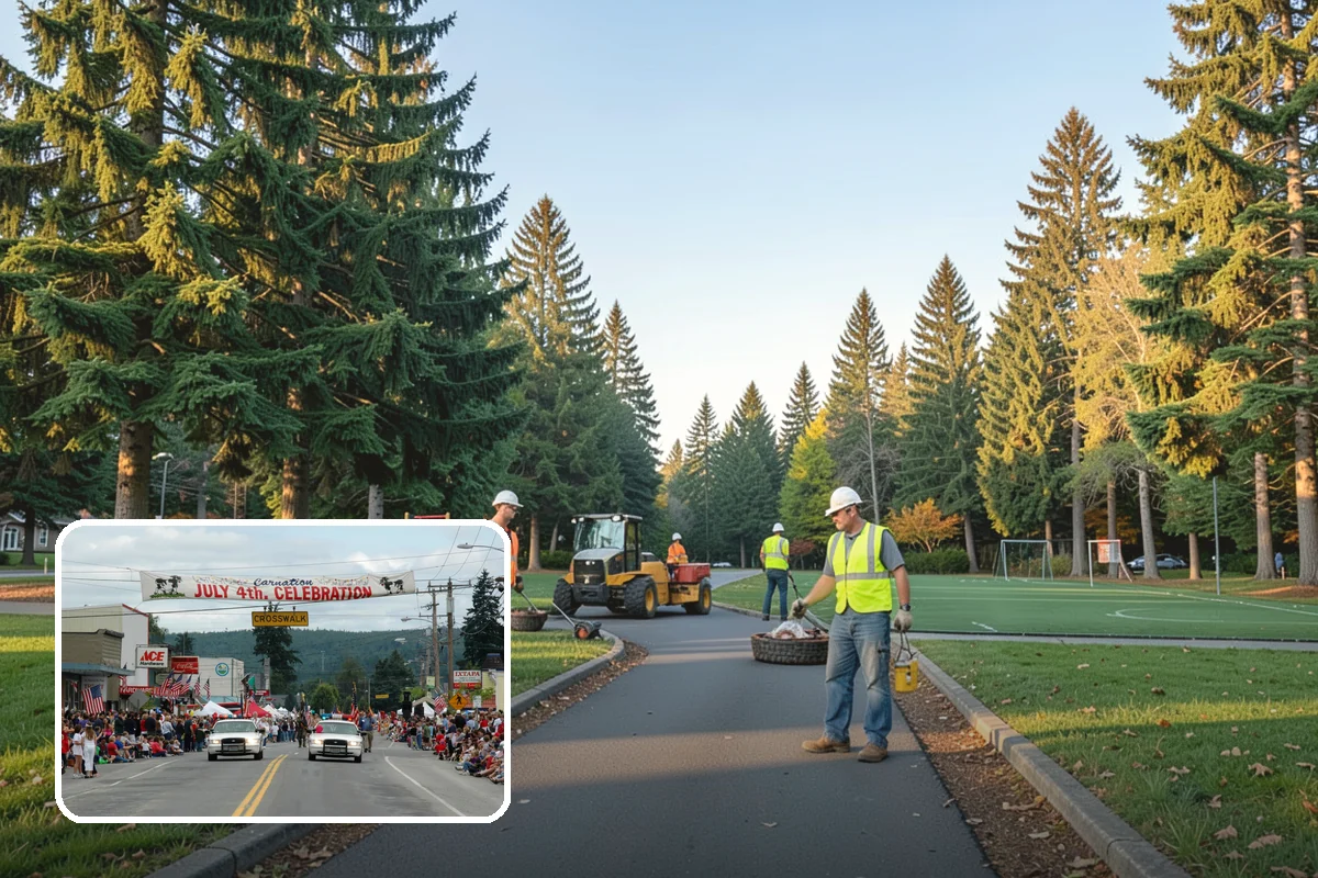 Catch Basin Maintenance in Carnation, King County, WA - Restored inlet capacity that reduces localized flooding