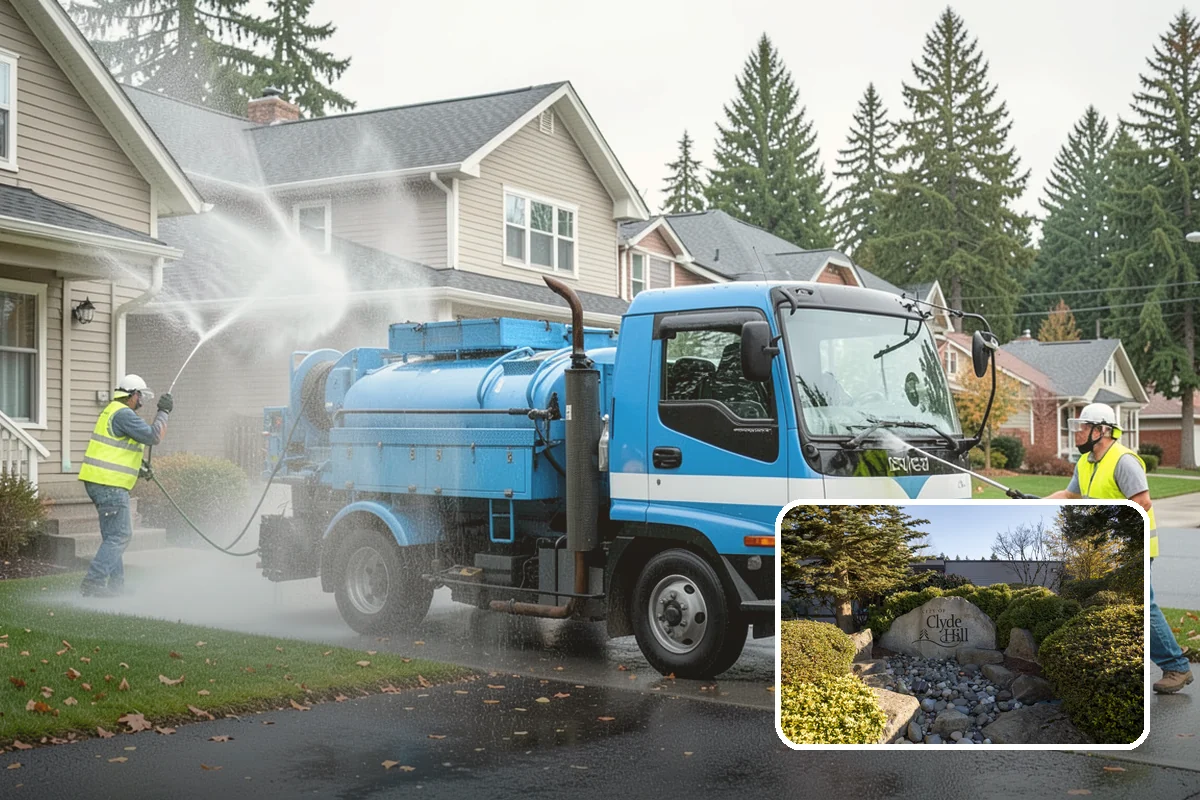 Catch Basin Maintenance in Clyde Hill, King County, WA - Restored inlet capacity that reduces localized flooding