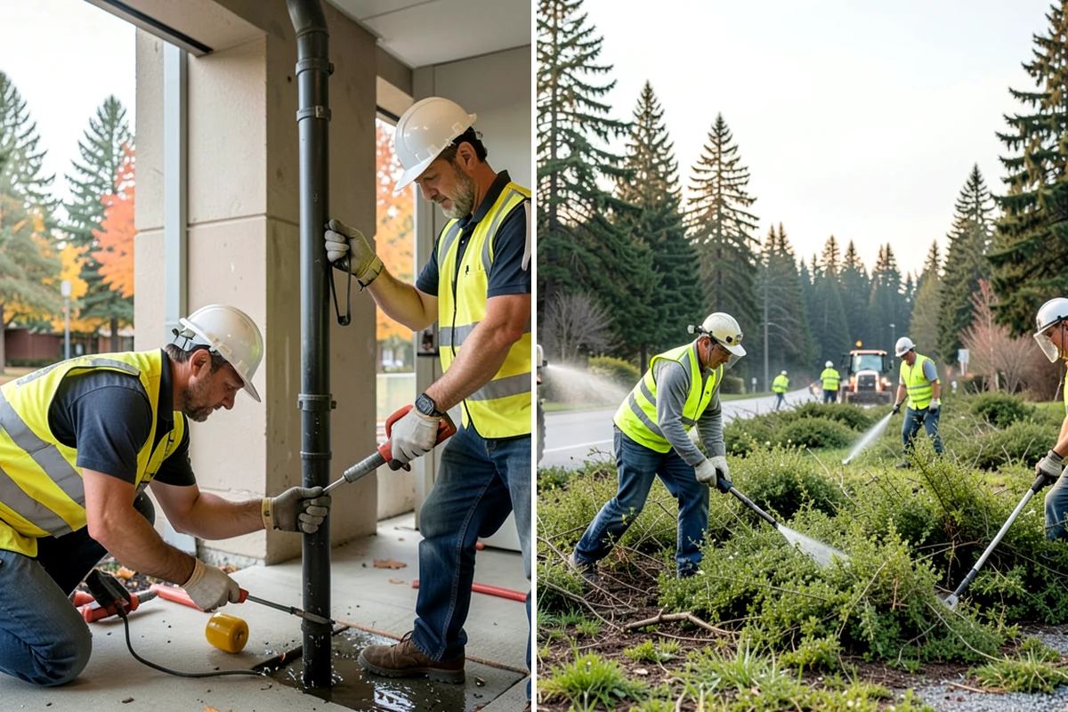 Catch Basin Maintenance in Clyde Hill, King County, WA - Locate and inspect basins, recording sump depth and condition
