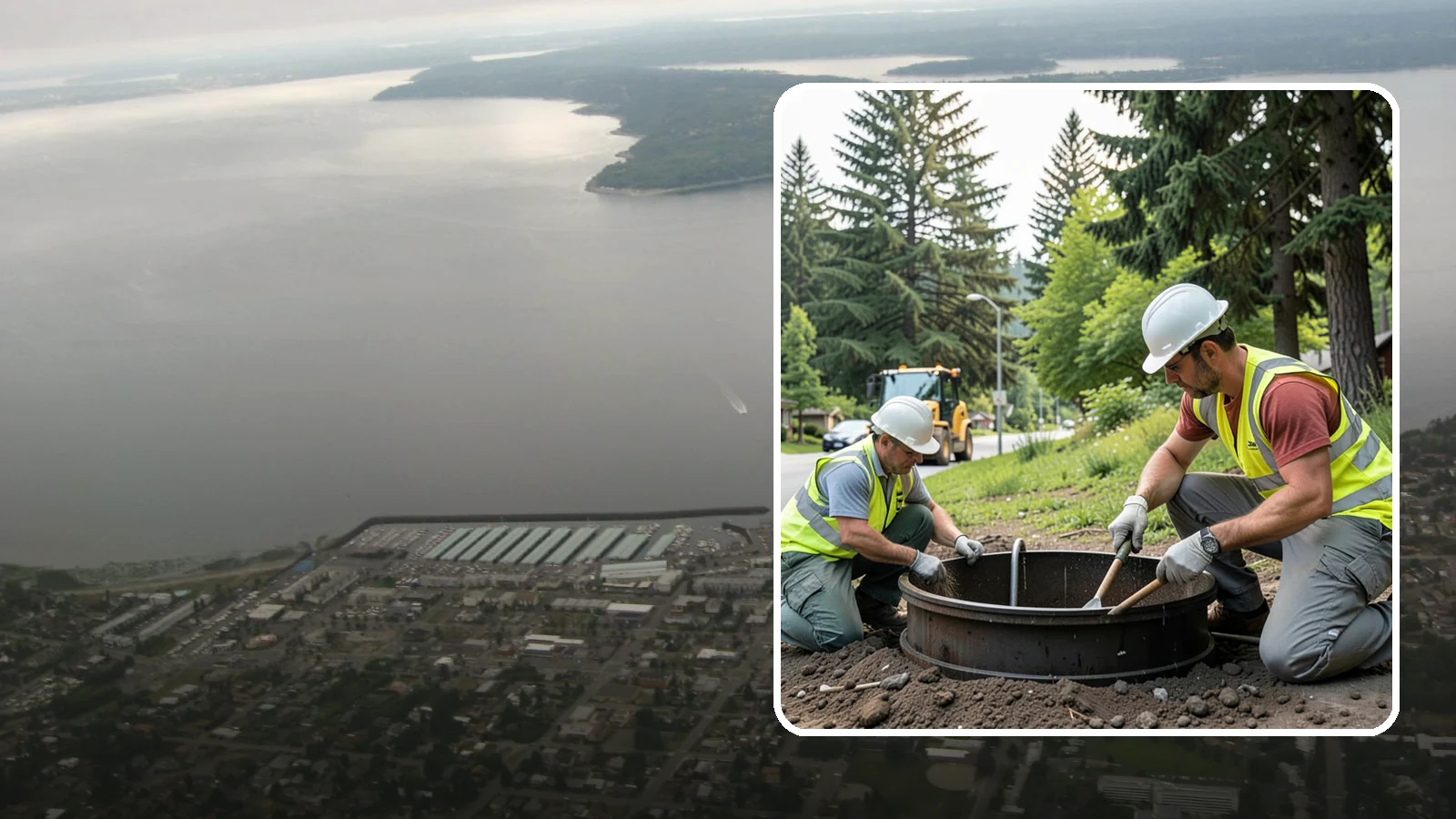 Catch Basin Maintenance in Des Moines, King County, WA - Inspection and cleaning of catch basins to maintain capacity and meet stormwater permit requirements.