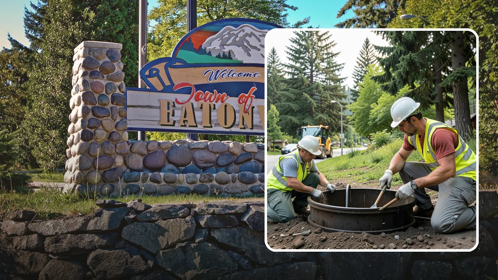 Catch Basin Maintenance in Eatonville, Pierce County, WA - Inspection and cleaning of catch basins to maintain capacity and meet stormwater permit requirements.