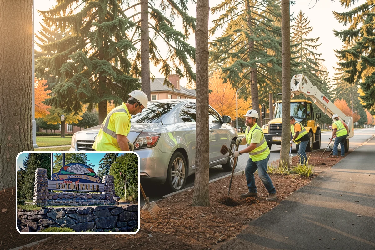 Catch Basin Maintenance in Eatonville, Pierce County, WA - Restored inlet capacity that reduces localized flooding