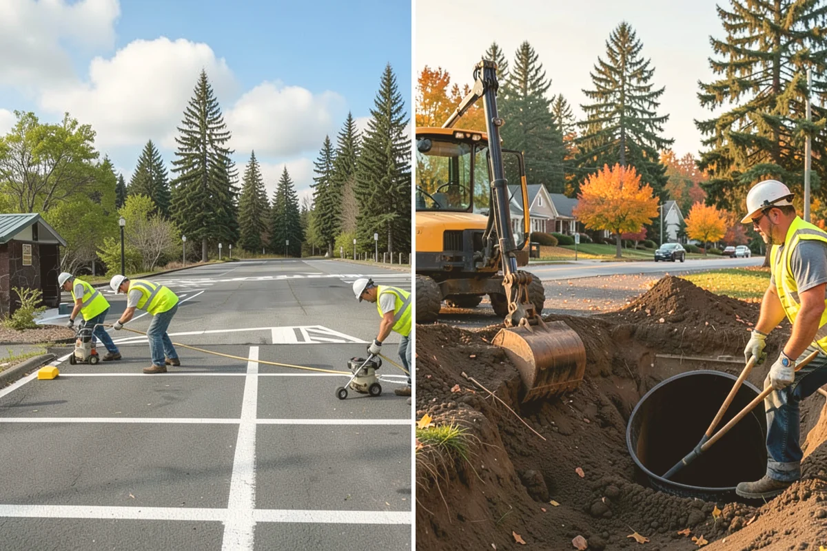 Catch Basin Maintenance in Eatonville, Pierce County, WA - Locate and inspect basins, recording sump depth and condition