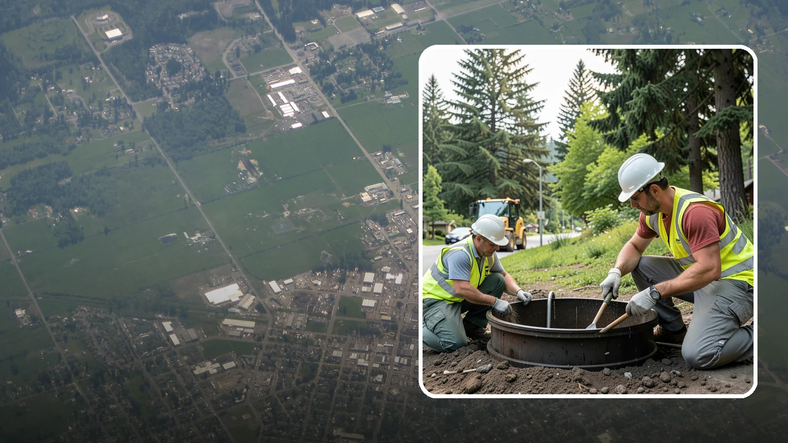 Catch Basin Maintenance in Enumclaw, King County, WA - Inspection and cleaning of catch basins to maintain capacity and meet stormwater permit requirements.