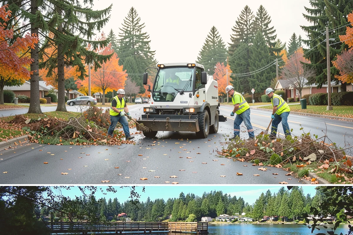 Catch Basin Maintenance in Federal Way, King County, WA - Cleaning is prioritized in late summer and early fall to restore capacity before the region's heavy October-through-March rains.