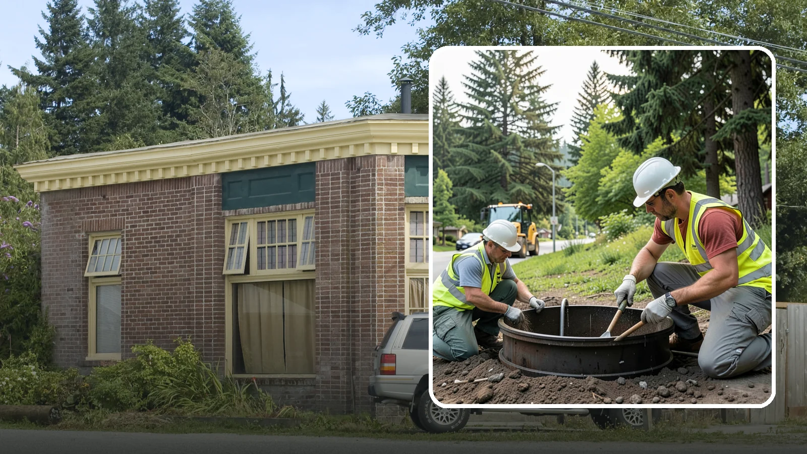 Catch Basin Maintenance in Hamilton, Skagit County, WA - Inspection and cleaning of catch basins to maintain capacity and meet stormwater permit requirements.