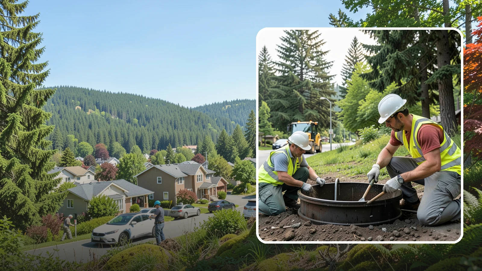 Catch Basin Maintenance in Index, Snohomish County, WA - Inspection and cleaning of catch basins to maintain capacity and meet stormwater permit requirements.