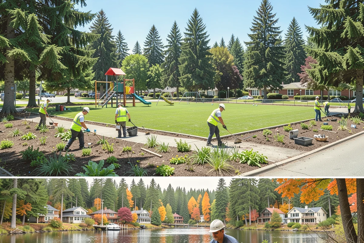 Catch Basin Maintenance in La Conner, Skagit County, WA - Cleaning is prioritized in late summer and early fall to restore capacity before the region's heavy October-through-March rains.
