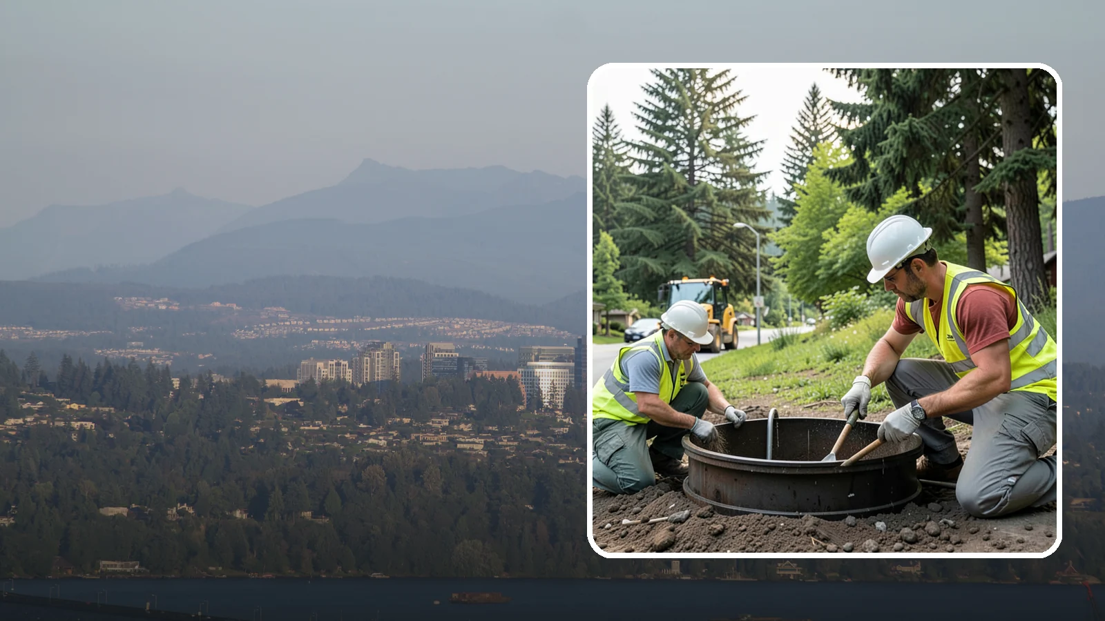 Catch Basin Maintenance in Medina, King County, WA - Inspection and cleaning of catch basins to maintain capacity and meet stormwater permit requirements.