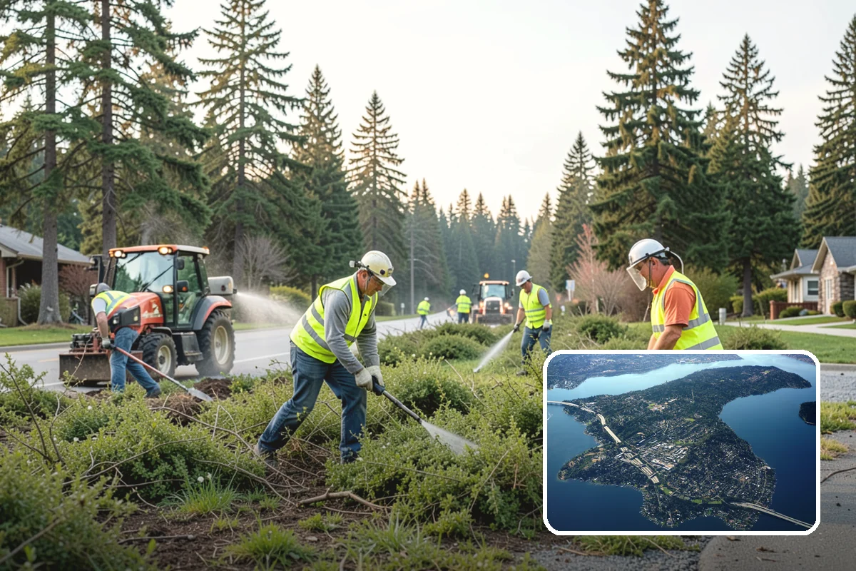 Catch Basin Maintenance in Mercer Island, King County, WA - Restored inlet capacity that reduces localized flooding