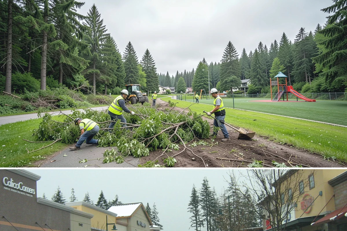 Catch Basin Maintenance in Mill Creek, Snohomish County, WA - Cleaning is prioritized in late summer and early fall to restore capacity before the region's heavy October-through-March rains.