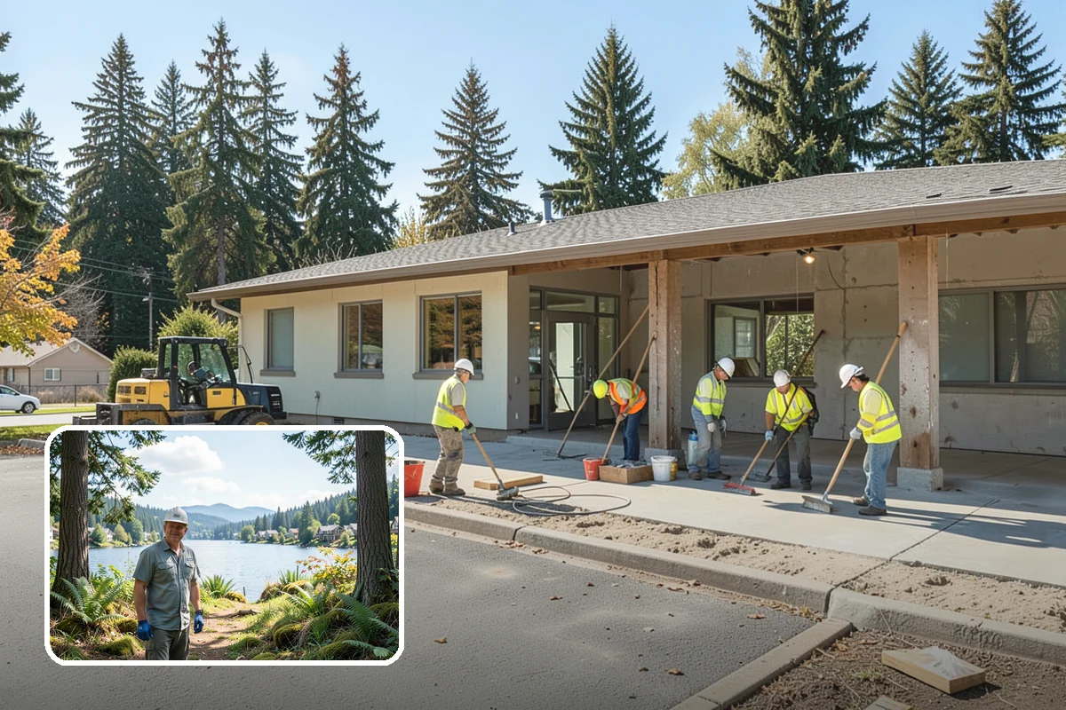 Catch Basin Maintenance in Milton, King County, WA - Restored inlet capacity that reduces localized flooding