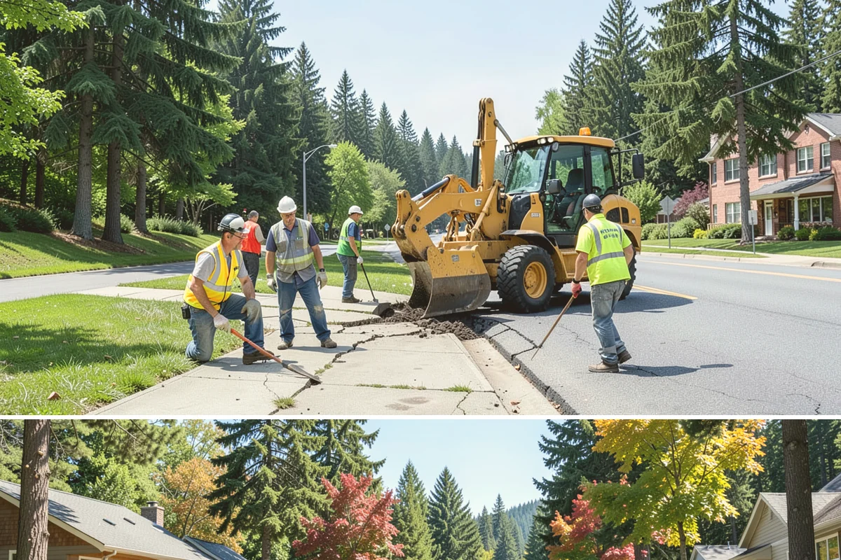 Catch Basin Maintenance in Orting, Pierce County, WA - Cleaning is prioritized in late summer and early fall to restore capacity before the region's heavy October-through-March rains.
